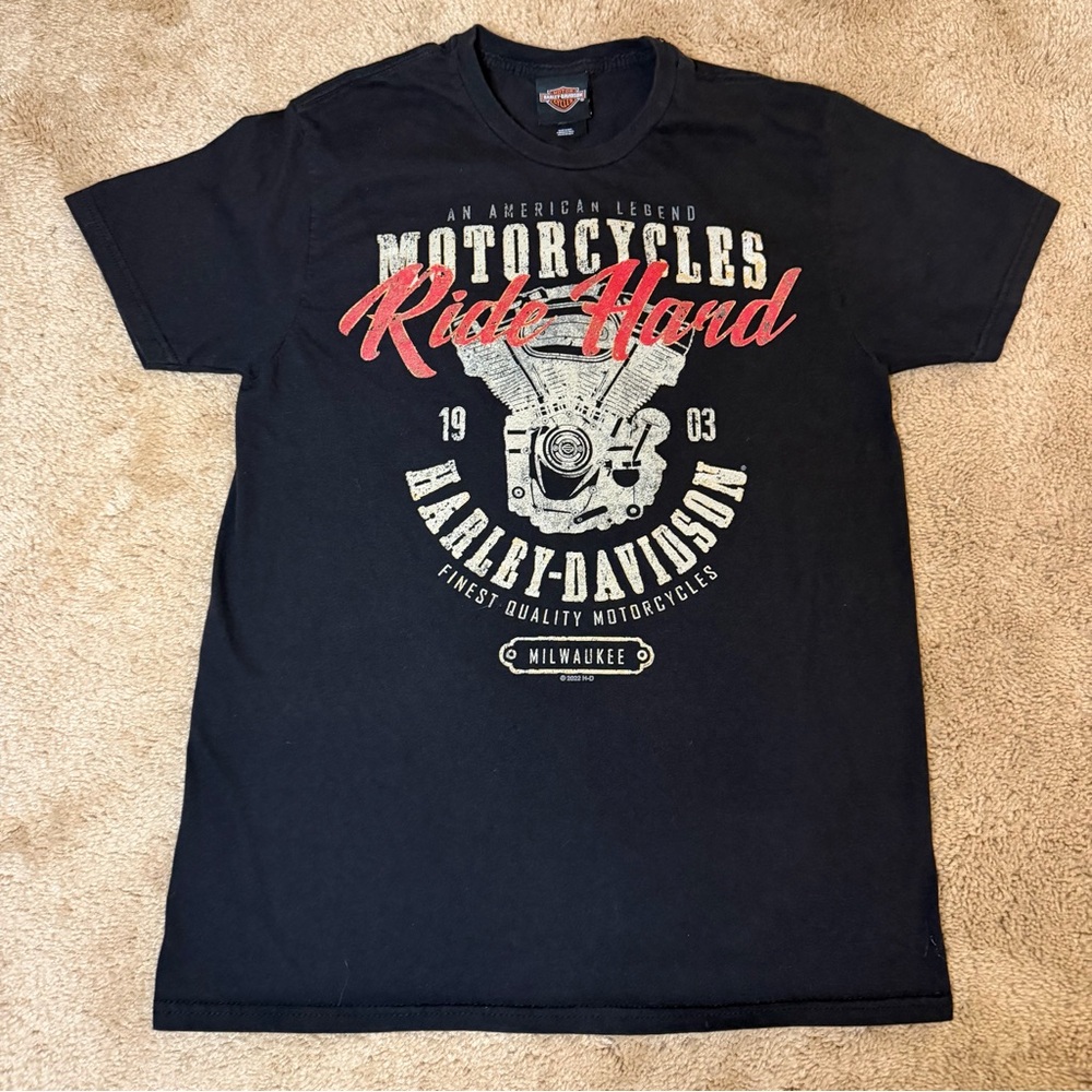 Harley Davidson Ride Hard Tshirt Womens Medium